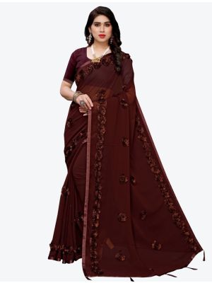 /jk-fashion/202102/dark-brown-georgette-designer-saree-fabsa20938.jpg