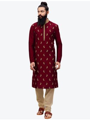 /kesari-exports/202009/maroon-silk-men-kurta-with-pajama-fabme20031.jpg