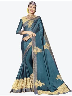 Grey Sana Silk Designer Saree small FABSA20762