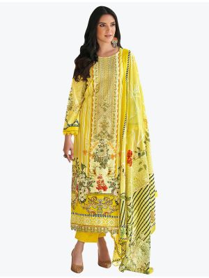 Sunny Yellow Premium Cotton Exclusive Designer Salwar Suit small FABSL21001