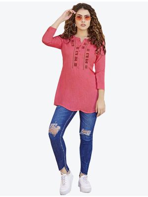 /theethnicworld/202102/pink-flex-rayon-short-kurti-fabku20284.jpg