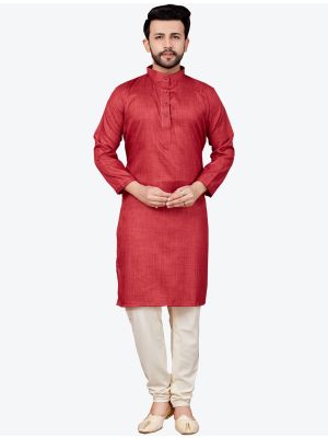 /theethnicworld/202103/red-khadi-cotton-kurta-with-pajama-fabme20088.jpg