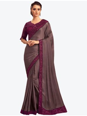 Violet Costa Silk Designer Saree small FABSA20975