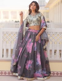 Silk party wear lehenga store