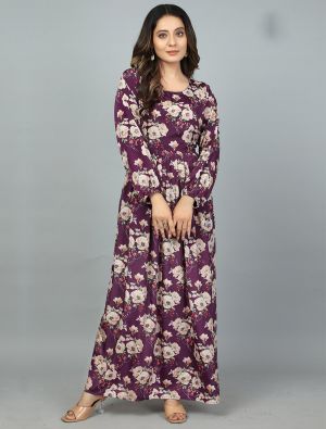 purple kasturi silk floral printed readymade gown fabgo20211
