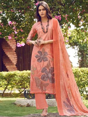 Coral Muslin Digital Printed Elegant Salwar Kameez small FABSL22028