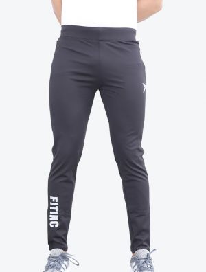 Black Stretchable Track Pant With Zipper Pocket