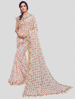 Multicolor Cotton Silk Designer Saree small FABSA20361