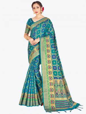 Blue Banarasi Art Silk Designer Saree small FABSA20521