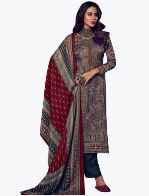 Multicolor Pashmina Warm Salwar Suit small FABSL21231