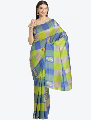 Multicolor Bhagalpuri Art Silk Designer Saree small FABSA20866