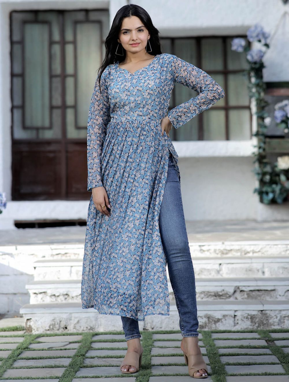 Discover more than 154 front and side slit kurti best