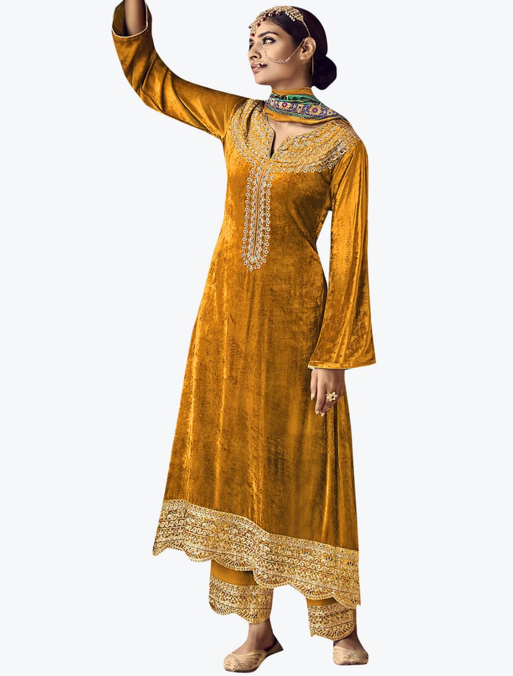Rangoon Golden Touch by Kessi Readymade Salwar Suit Wholesale Catalog 4 Pcs  - Suratfabric.com