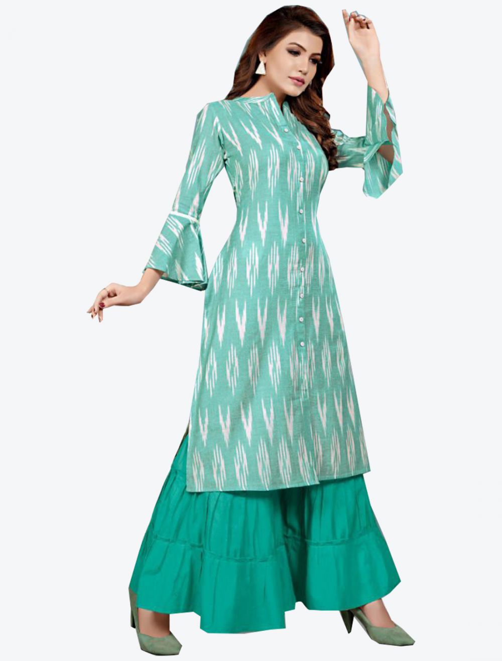Shop online for Sambalpuri Yellow Cotton Kurti - RAJS005 sourced from and  marketed by Odisha E Store